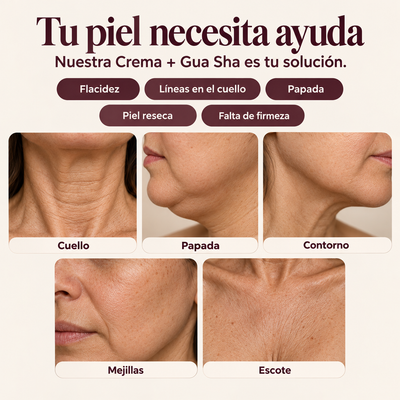 Crema Reafirmante con Gua Sha Integrado para un Cuello que No Delata tu Edad