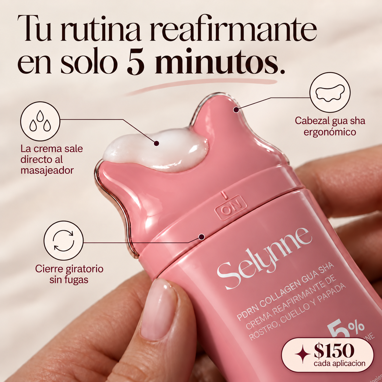 Crema Reafirmante con Gua Sha Integrado para un Cuello que No Delata tu Edad